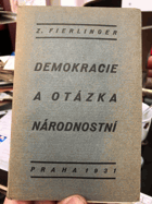 Demokracie a otázka národnostní.