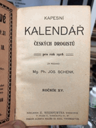 Kapesní kalendář českých drogistů pro rok 1938