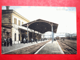 Česká Třebová - Böhmisch Trübau, okres Ústí nad Orlicí, nádraží (pohled)