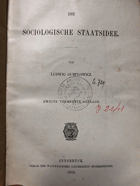 Die sociologische Staatsidee