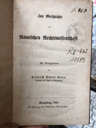 Zur Geschichte der römischen Rechtswissenschaft. Ein Prolegomenon