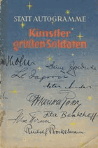 Statt Autogramme. Künstler grüßen Soldaten