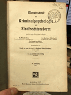 Monatsschrift für Kriminalpsychologie und Strafrechtsreform