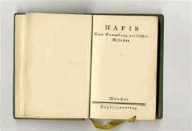 Hafis. Eine sammlung persischer gedichte