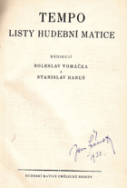 Listy Hudební Matice - roč. 4