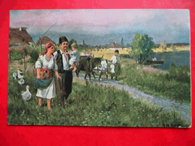 Žánrová pohlednice z Ruska (pohled)