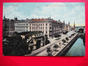 Olomouc - Olmütz - Ołomunie, Brána císařovny Marie Terezie a Josefa z Englů třída (pohled)