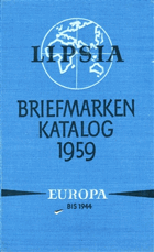 2SVAZKY 2BDE!! Lipsia - Briefmarken-Katalog 1959+1962. Europa bis 1944. Seit 1945