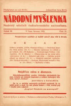 Národní myšlenka ROČNÍK 9 + 10. Revue českého nacionalismu