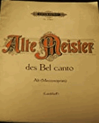ALTE MEISTER DES BEL CANTO - Alt (Mezzosopran)