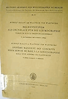Begriffssystem als Grundlage für die Lexikographie
