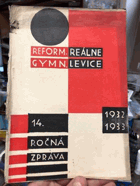 14. ročná zpráva čsl. štátneho ref. reálneho gymnázia v Leviciach ONLY THE COVER!