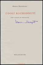 Údolí rozhodnutí 1 PODPIS AUTORA!!