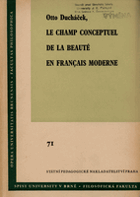 Le champ conceptuel de la beauté en français moderne