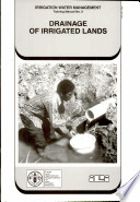 Drainage of irrigated lands water management n.9