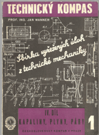 Sbírka vyřešených úloh z technické mechaniky. 4. díl, Kapaliny, plyny, páry