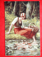 Žánrový obrázek, polní pošta (pohled)