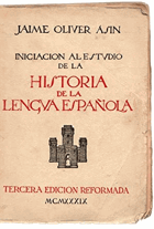 Iniciación al estudio de la Historia de la Lengua española