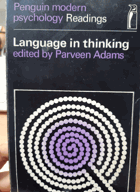 Language in thinking - selected readings