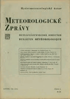 Meteorologické zprávy ROČNÍKY 7+8. Meteorological Bulletin