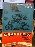 Grand Prix ČSSR, Brno - program Mistrovství světa motocyklů
