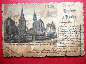 Praha - Prag - Prague, dlouhá adresa (pohled)