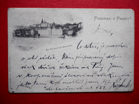 Praha - Prag - Prague, dlouhá adresa (pohled)