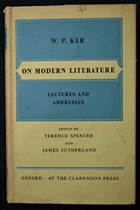 On Modern Literature - Lectures and Addresses