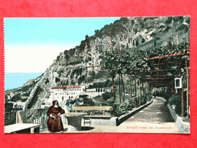 Amalfi, hotel dei Cappuccini. Itálie (pohled)