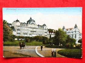 Mariánské Lázně - Marienbad, hotel Weimar a hotel Stern, okres Cheb (pohled)