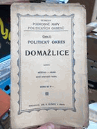 Politický okres DOMAŽLICE - Vilímkovy nové mapy politických okresů