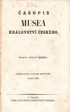 Časopis musea Království českého 73.kompl.ročník!