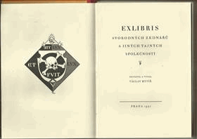 Exlibris svobodných zednářů a jiných tajných společností. Masonic bookplates