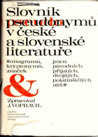 Slovník pseudonymů v české a slovenské literatuře