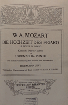 Die Hochzeit des Figaro - Komische Oper in vier Akten