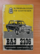 Lada BA3 - 2106. Betriebsanleitung für Kraftwagen
