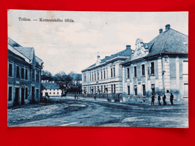Tršice - Komenského třída,  okres Olomouc (pohled)