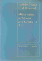 Místní jména na Moravě a ve Slezsku 1 (A - L)