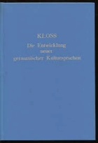 Die Entwicklung neuer germanischer Kultursprachen von 1800 bis 1950