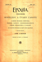EPOCHA 8. ročník - rozhledy a úvahy časové z oboru techniky, průmyslu, řemesel, dopravy, ...