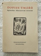 Dopisy tmářů - epistolae obscurorum virorum