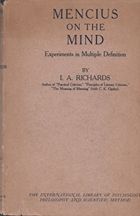 Mencius on the Mind -  Experiments in Multiple Definition
