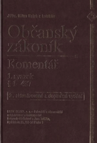 Občanský zákoník 2 - komentář § 488 - 880