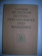 Die deutsche Dichtung vom Ausgang des Barocks bis zum Beginn des Klassizismus 1700-1785