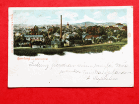 Rumburk - Rumburg, okres Děčín, dlouhá adresa (pohled)