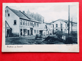 Semily, Riegrova ulice, dlouhá adresa (pohled)