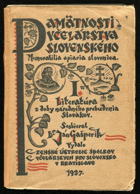 Pamätnosti včelárstva slovenského, Díl I. Literatúra z doby národného prebudenia Slovákov