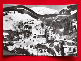 Krkonoše - Pec pod Sněžkou, autobus (pohled)