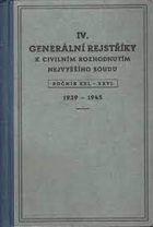 Rozhodnutí nejvyššího soudu ve věcech trestních - generální rejstříky k ročníkům XXVII
