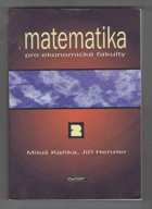 Matematika pro ekonomické fakulty. 2